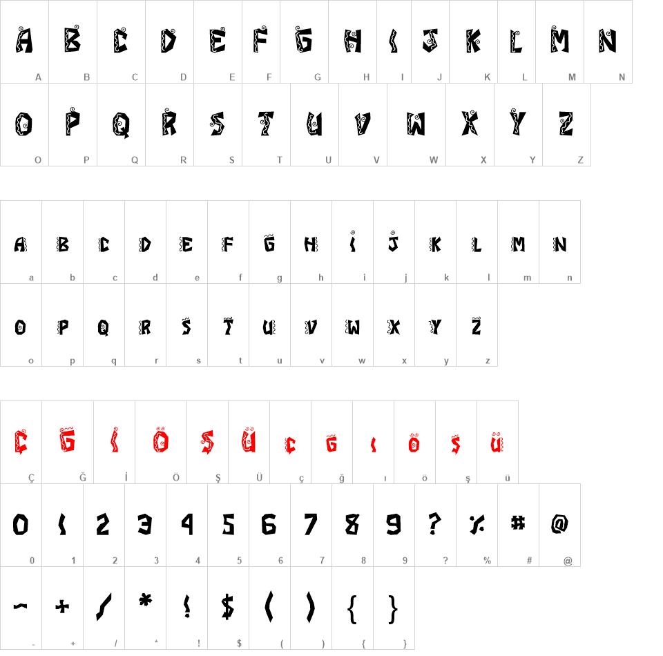 JI Chimichanga font